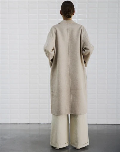 With Black - WBL Celine Spring Coat - Taupe Melange 